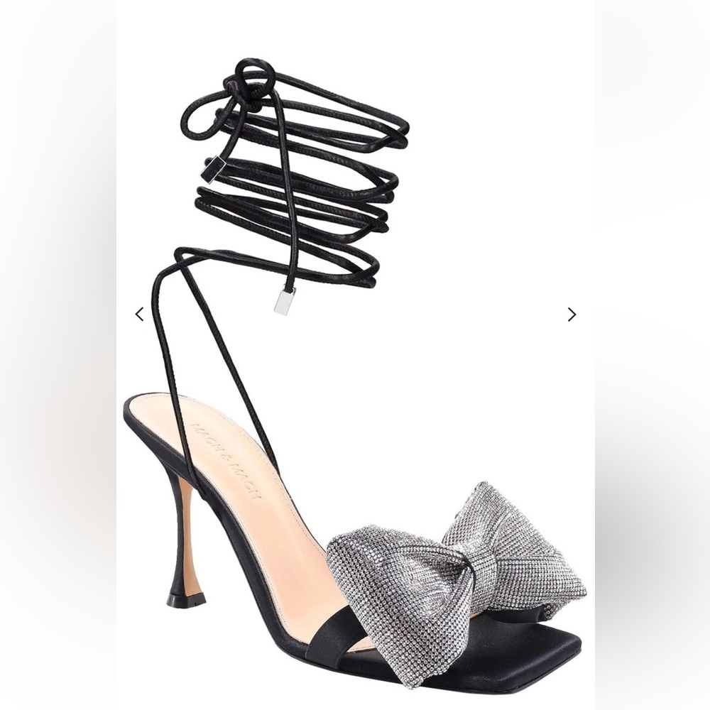 MACH & MACH Crystal Nicole Bow Heel- 95mm